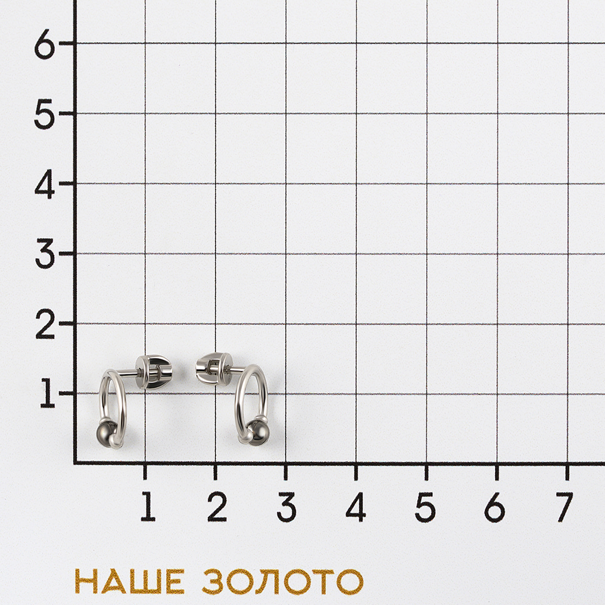 Серебряные серьги гвоздики Sokolov ДИ94025142