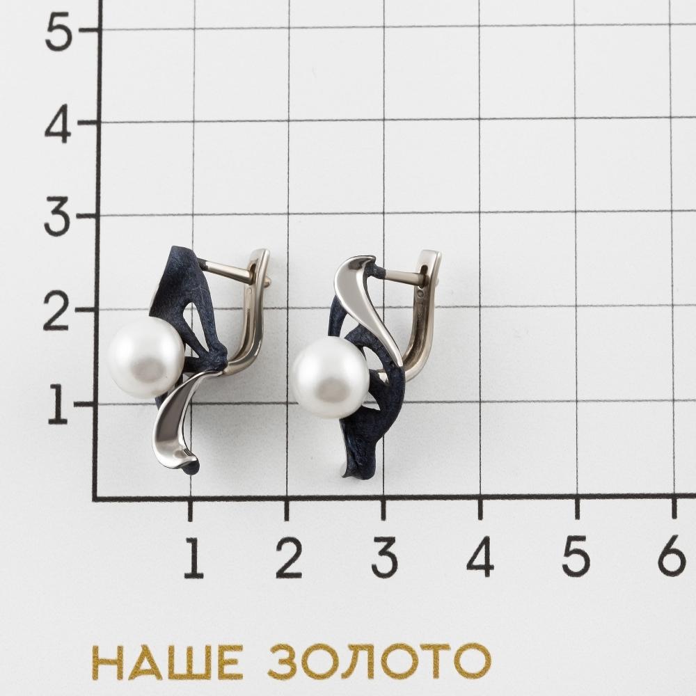 Серебряные серьги Флёр ж  со вставками () ФЖ52814.1