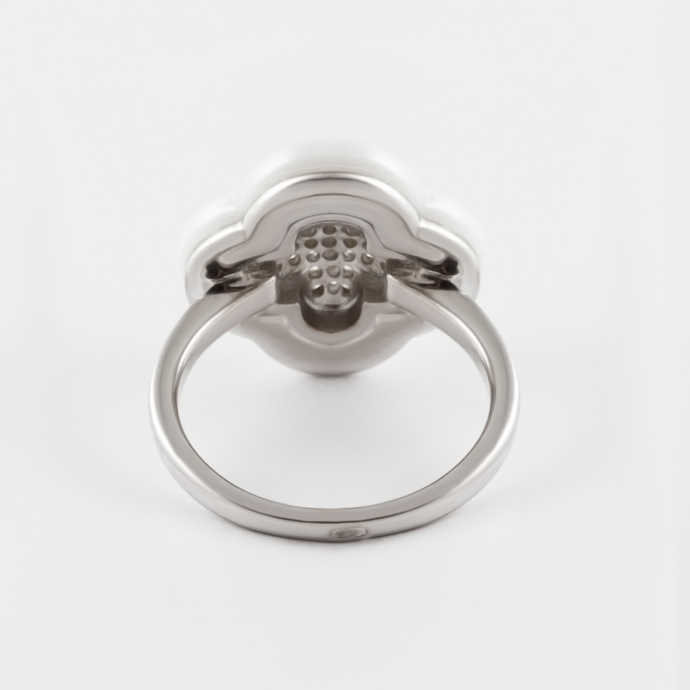 Серебряное кольцо Серебряные крылья  со вставками ( и фианит) СЫ010247А209, размеры от 16 до 17