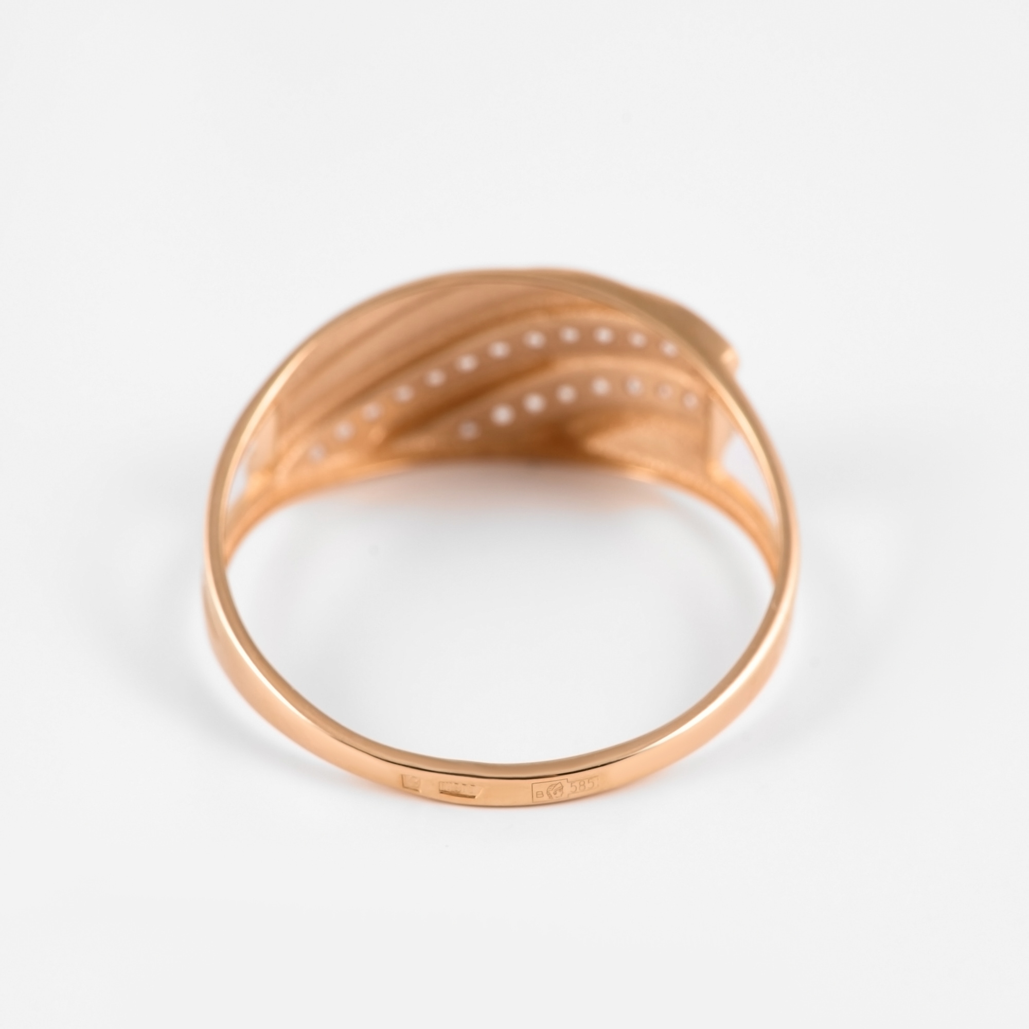 Золотое кольцо Алекси из красного золота 585 пробы А3012792