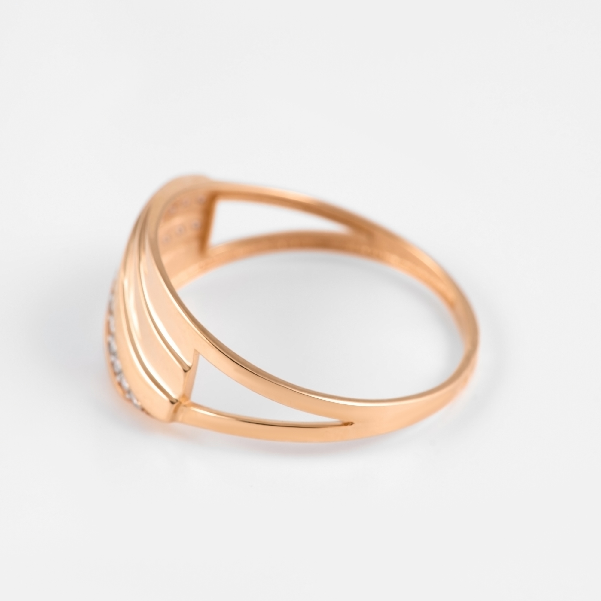Золотое кольцо Алекси из красного золота 585 пробы А3012792