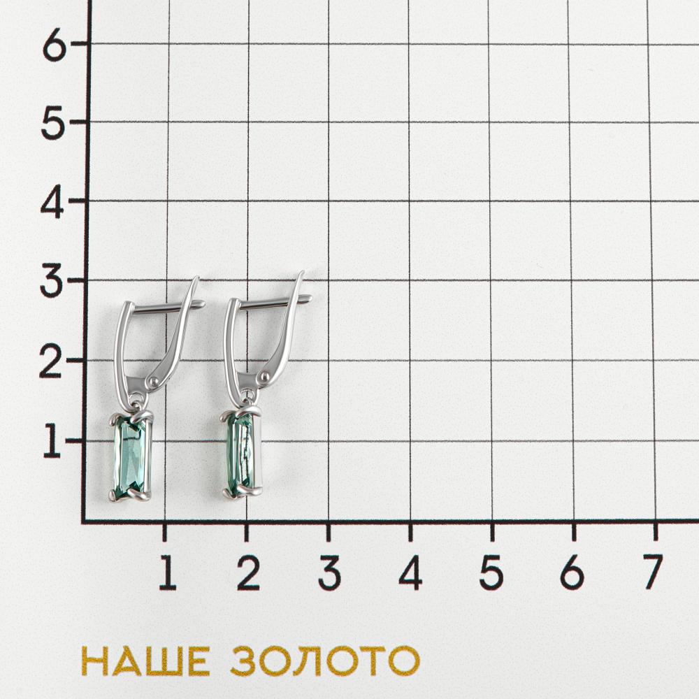 Серебряные серьги подвесные Инталия ИТ2061210090019