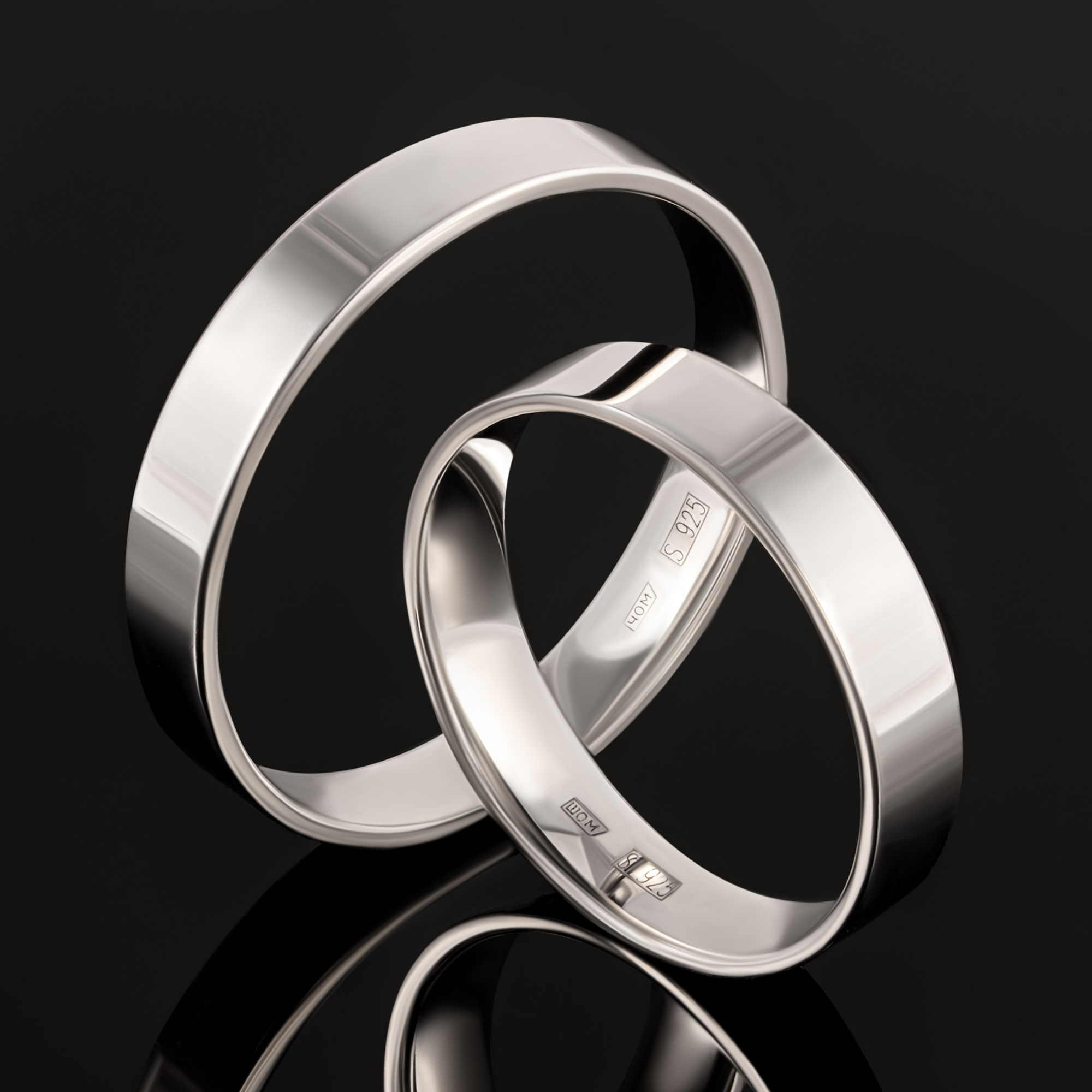 Серебряное кольцо обручальное Светлов К814-1022-23-00