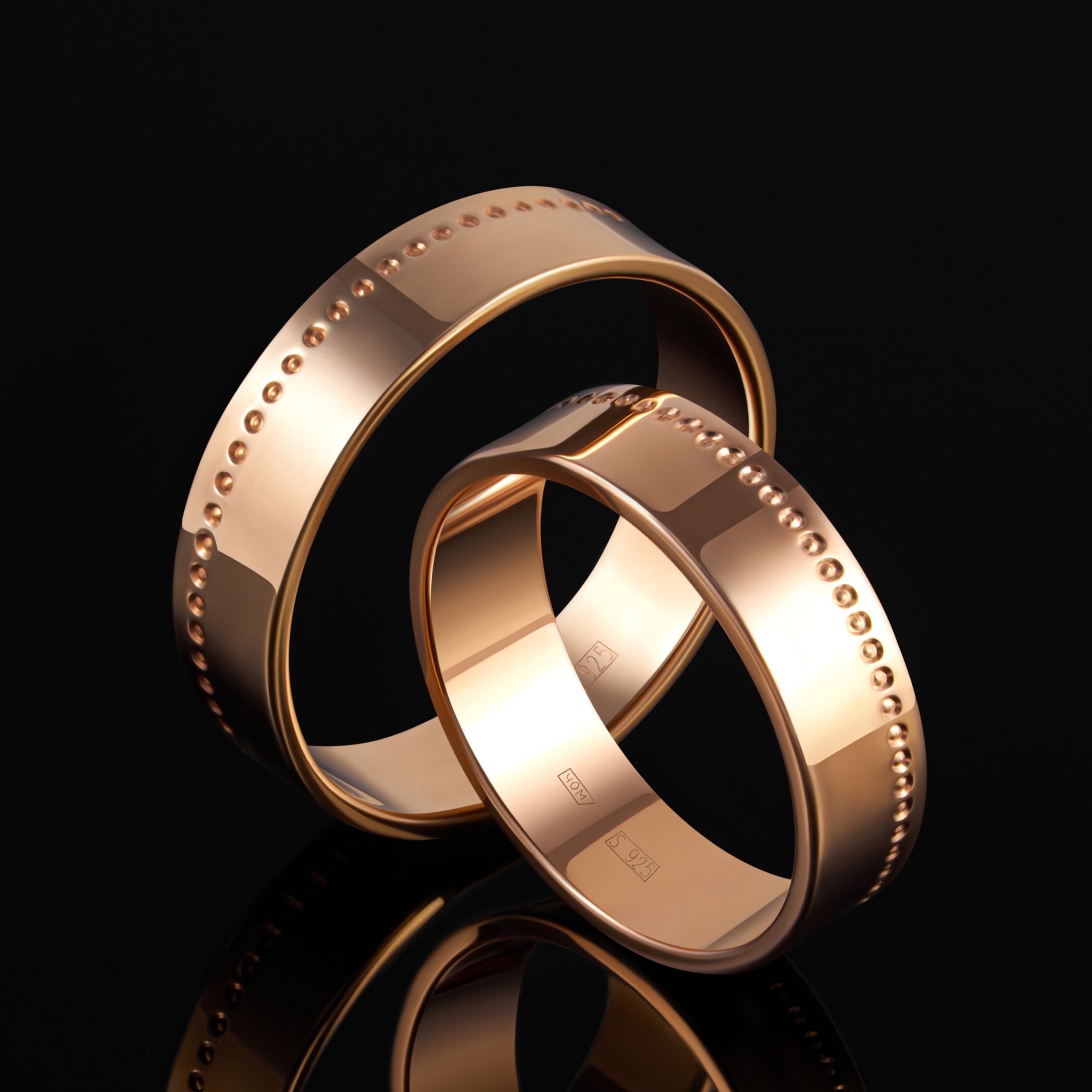 Серебряное кольцо обручальное Светлов К814-2022-25-00