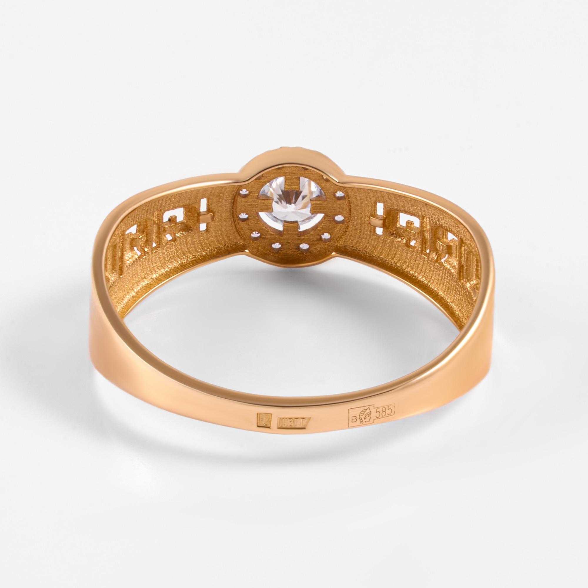 Золотое кольцо Алекси из красного золота 585 пробы А3012717