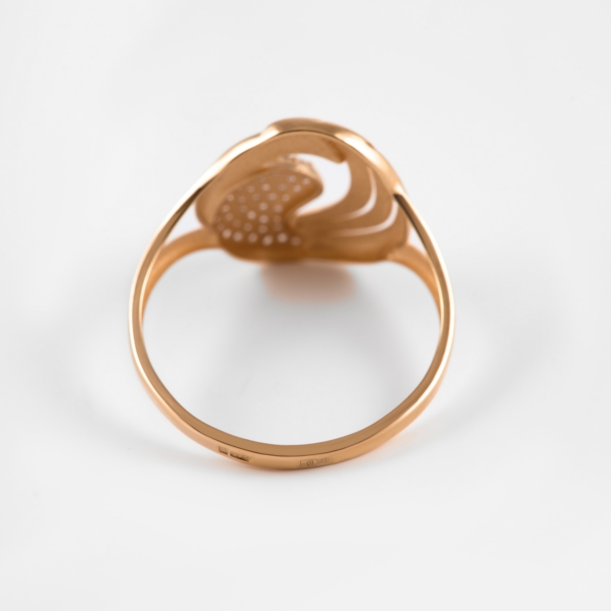 Золотое кольцо Алекси из красного золота 585 пробы А3012723