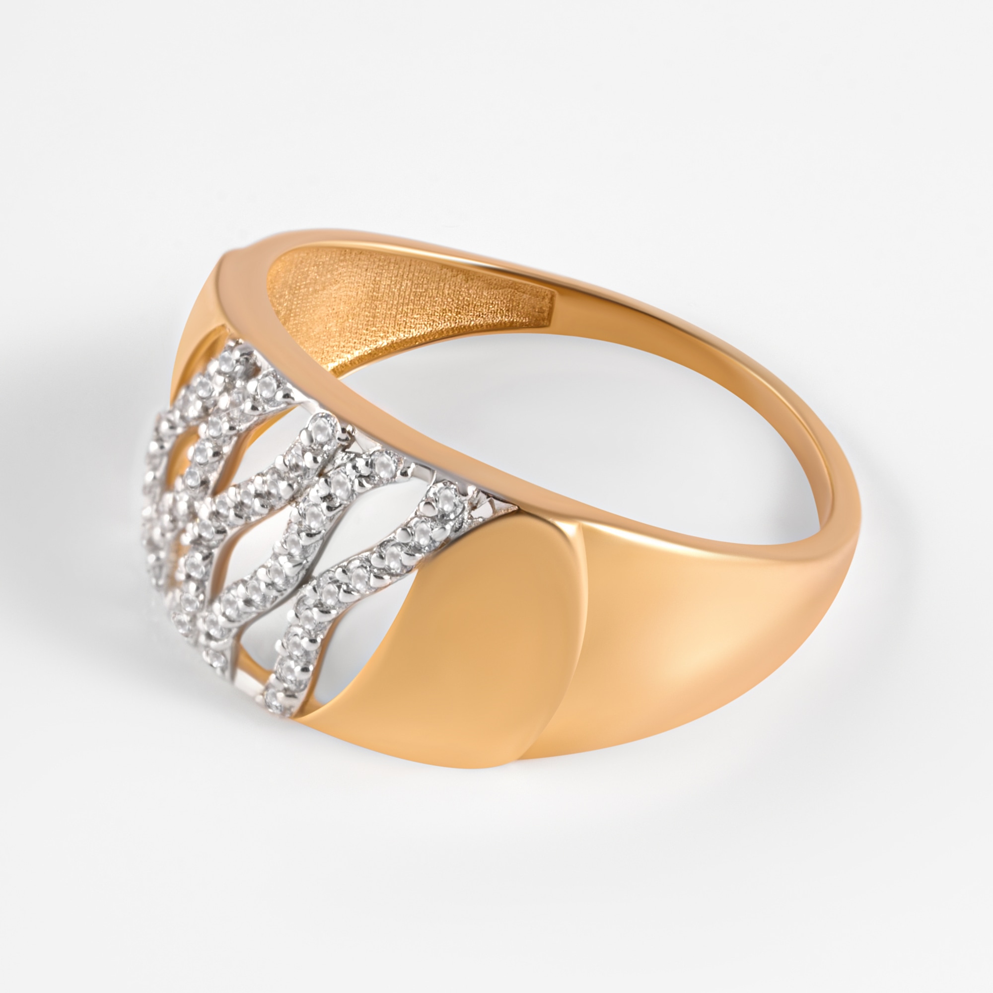 Золотое кольцо Алекси из красного золота 585 пробы А3011973