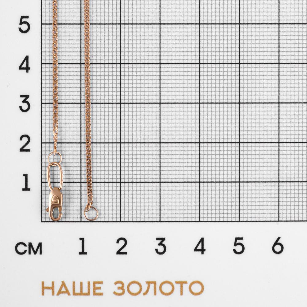 Золотая цепочка Бронницкий ювелир из красного золота 585 пробы БЮ110250501, размеры от 50 до 50