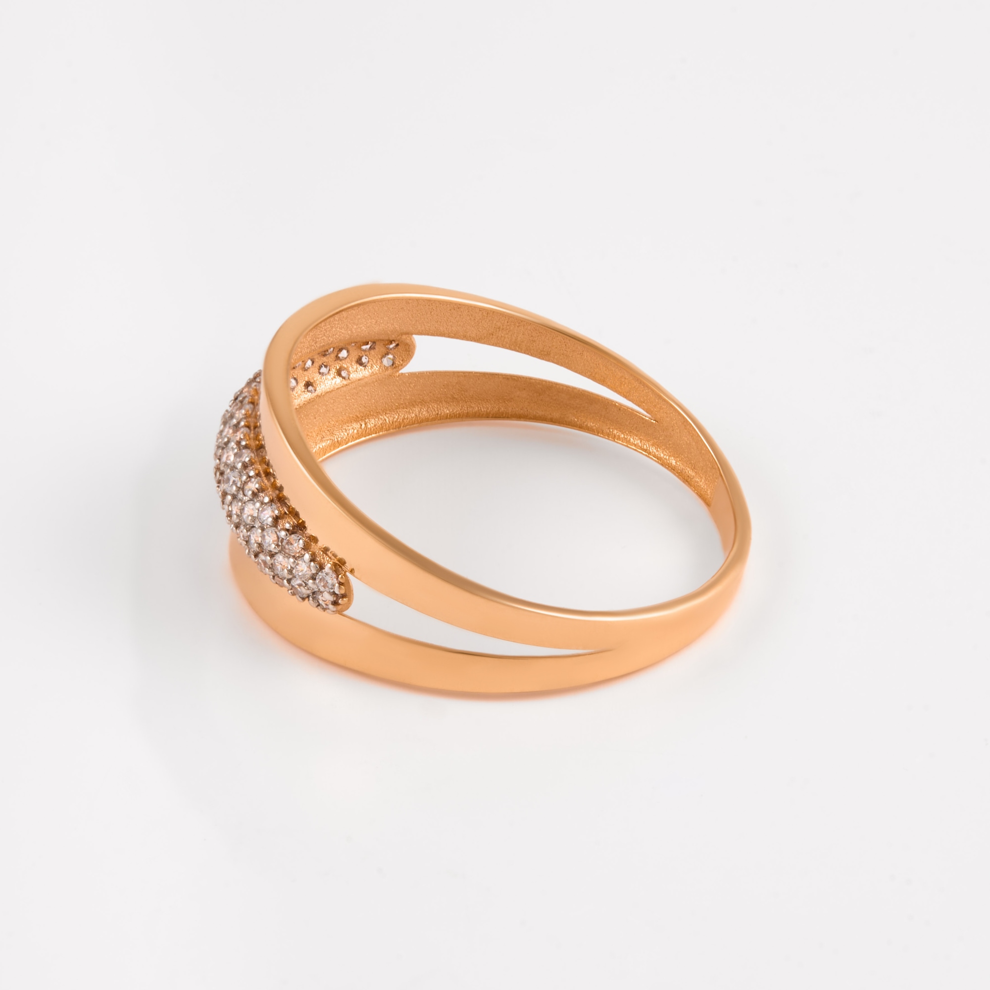 Золотое кольцо Алекси из красного золота 585 пробы А3012701