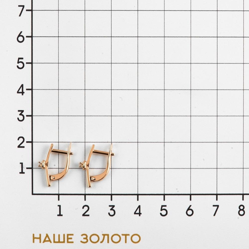 Золотые серьги Иллада из красного золота 585 пробы 2И122226