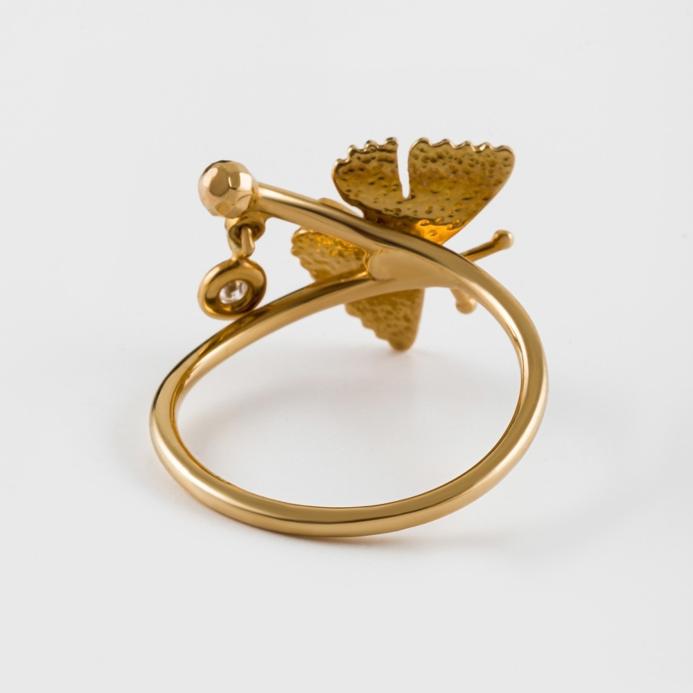 Золотое кольцо Роберто браво из красного золота 585 пробы РВНХР000005-01