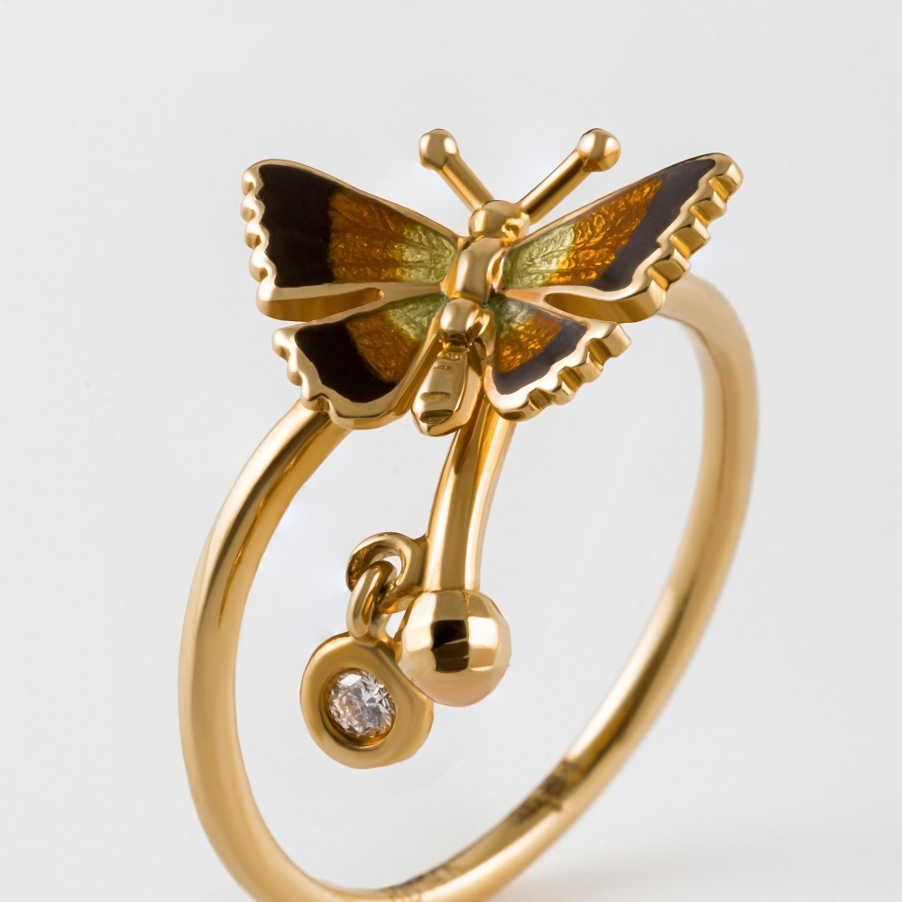 Золотое кольцо Роберто браво из красного золота 585 пробы РВНХР000005-01