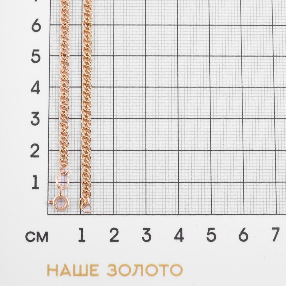 Золотая цепочка Талант из красного золота 585 пробы ТБ3101005030200, размеры от 40 до 60