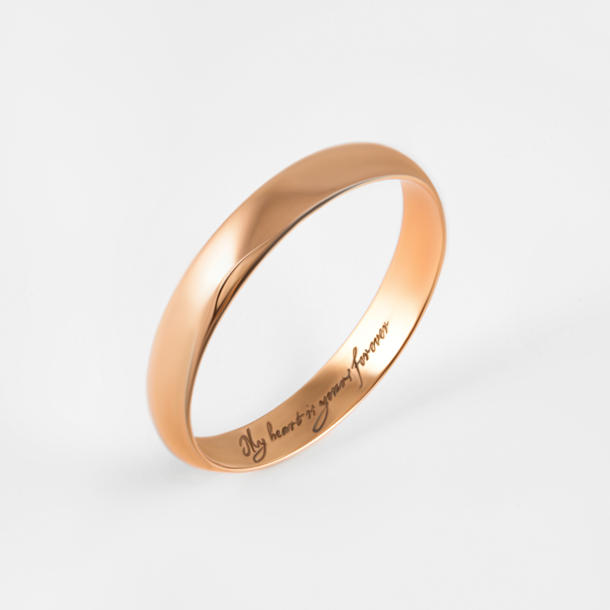 Золотое кольцо обручальное Топаз из красного золота 585 пробы ТЗТ10001012н-9, размеры от 16 до 21