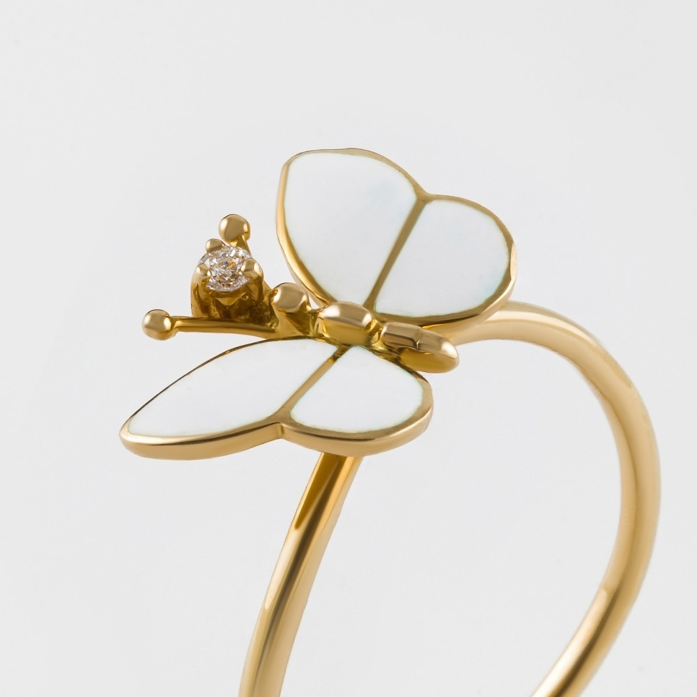 Золотое кольцо Роберто браво из красного золота 585 пробы РВВДР000016-00