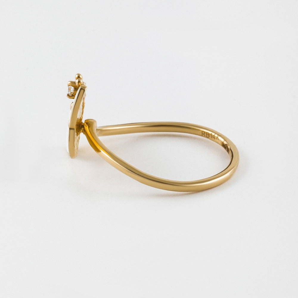 Золотое кольцо Роберто браво из красного золота 585 пробы РВВДР000016-00