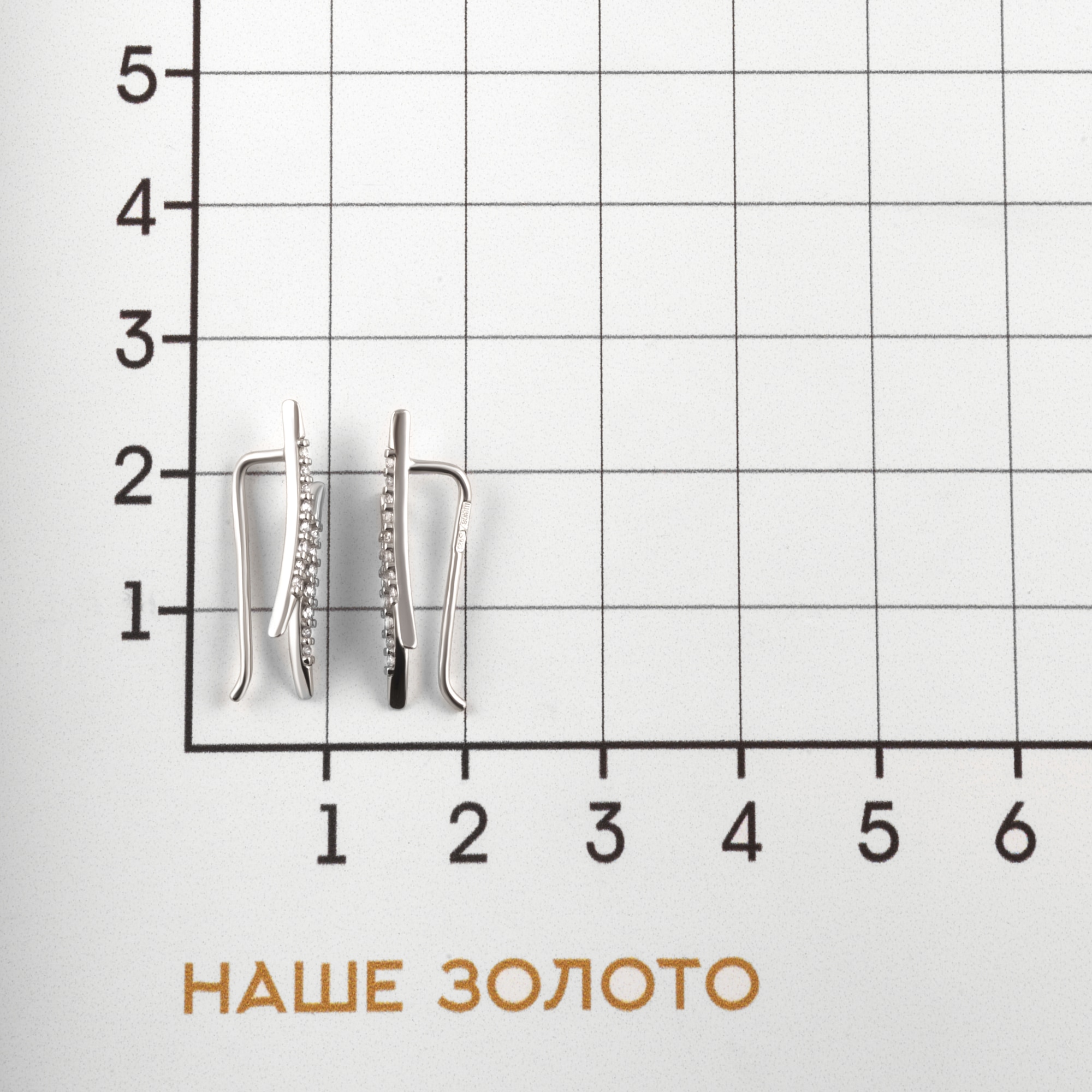 Серебряные серьги протяжки Sokolov ДИ94025680