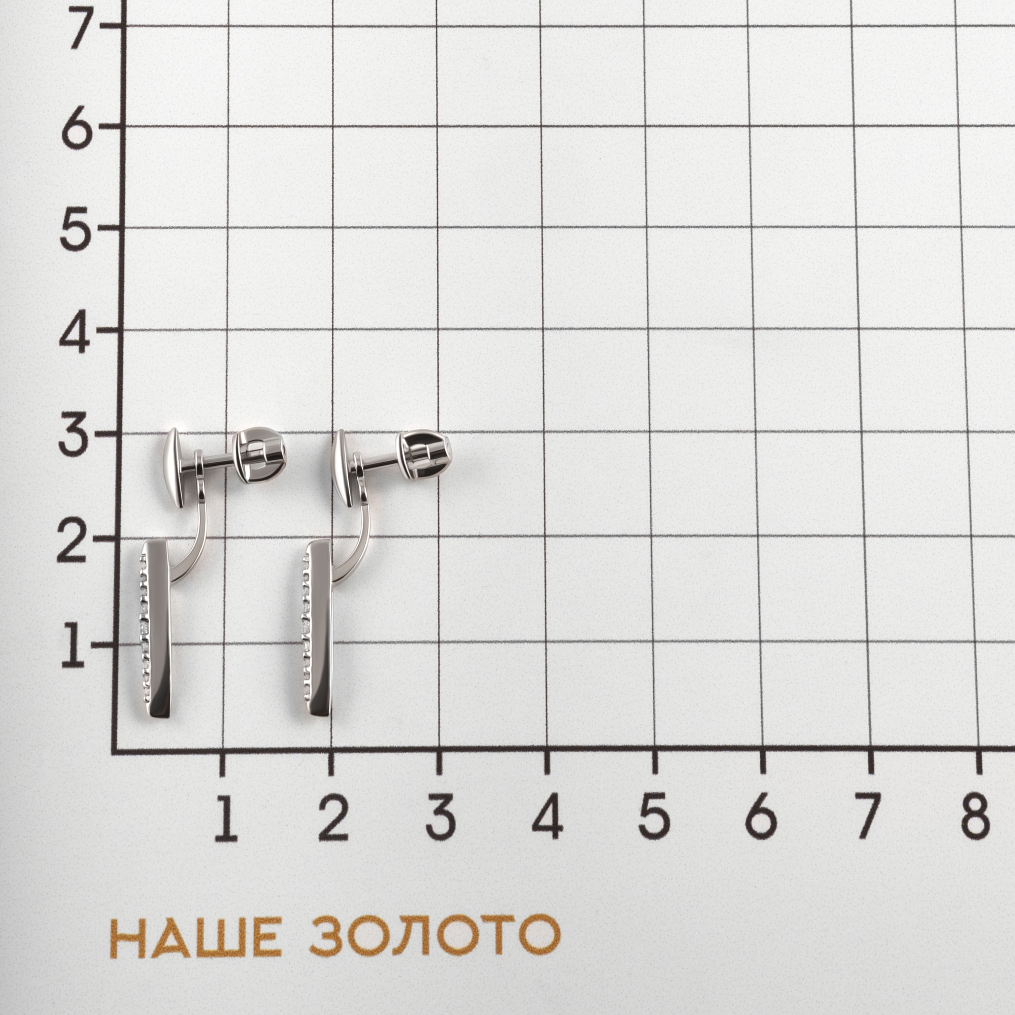 Серебряные серьги гвоздики Sokolov ДИ94025716
