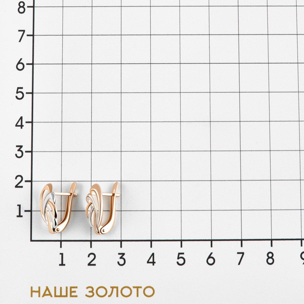 Золотые серьги Светлов из красного золота 585 пробы К825-0733-10-00