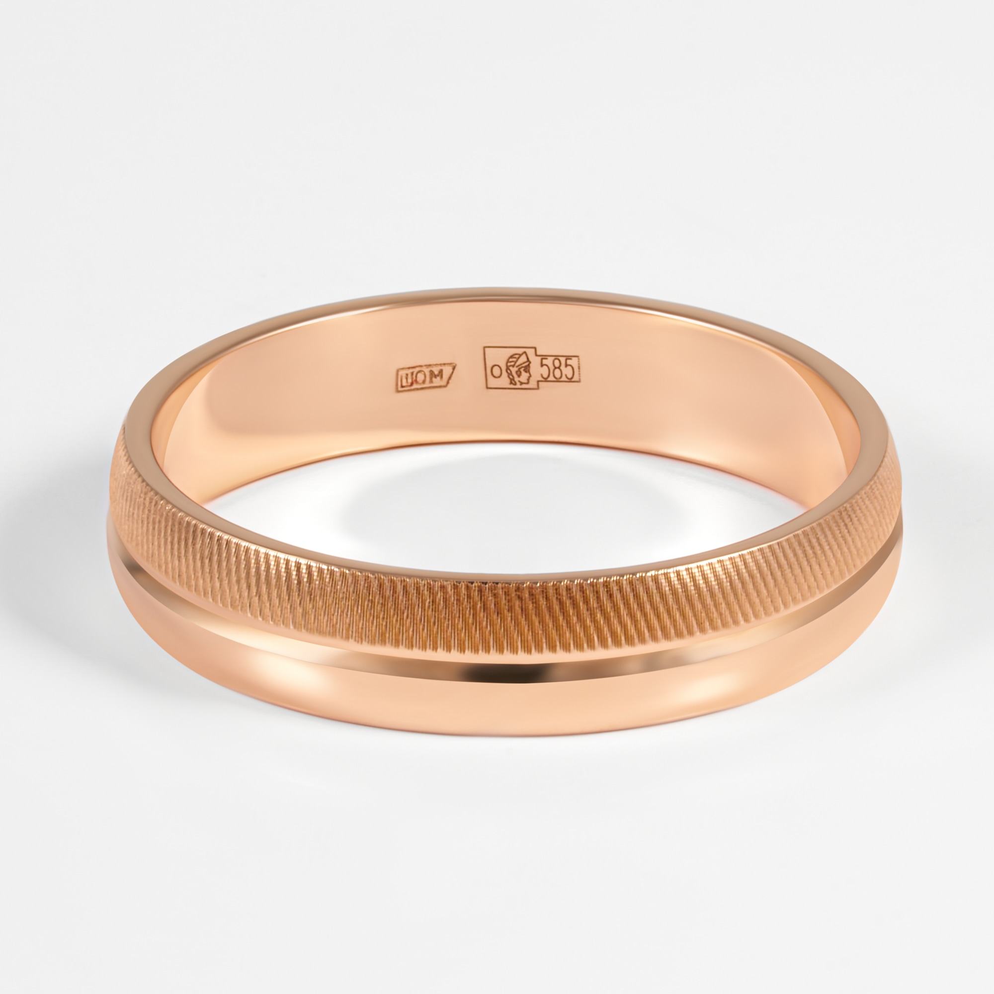 Золотое кольцо обручальное Светлов из красного золота 585 пробы К814-5216-11-00