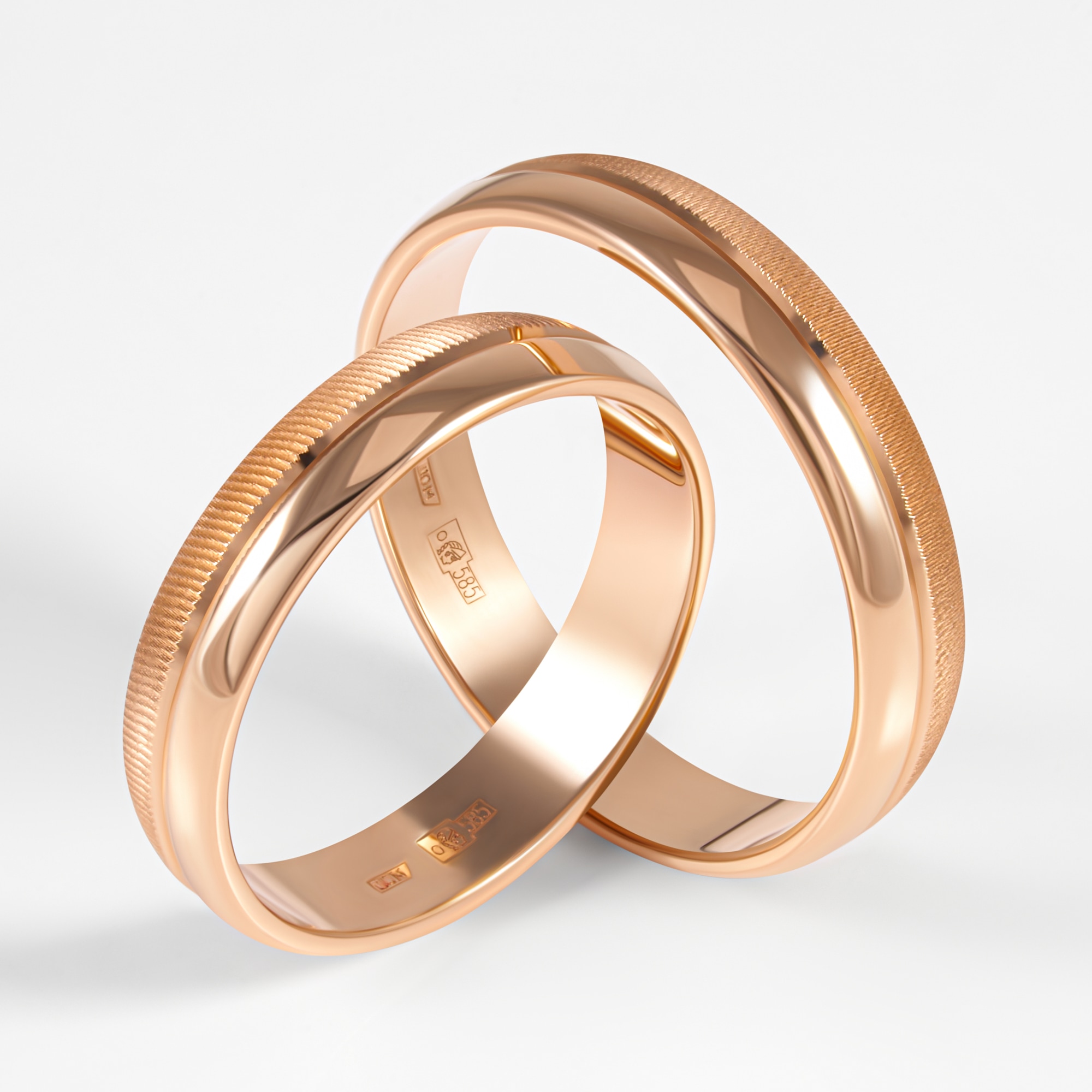 Золотое кольцо обручальное Светлов из красного золота 585 пробы К814-5216-11-00