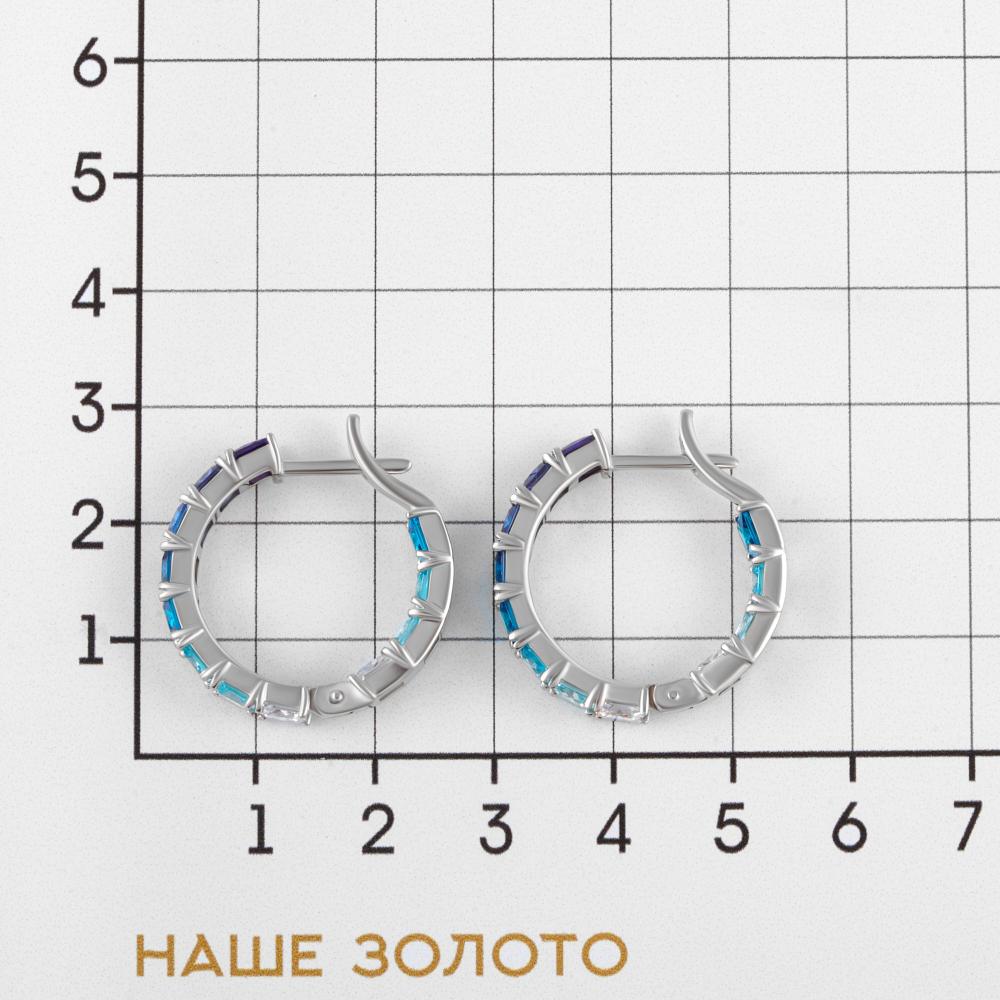 Серебряные серьги конго Альтеза А9С20187РС