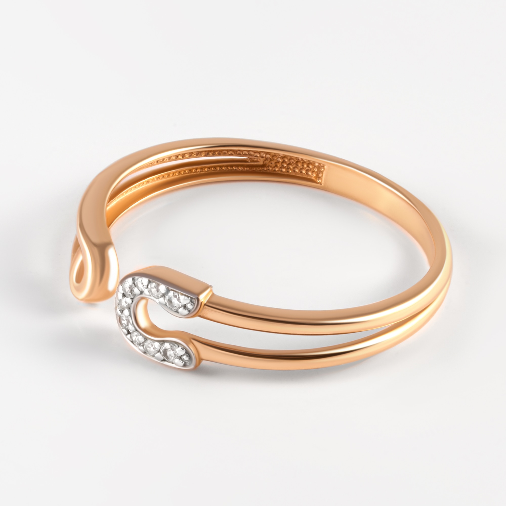 Золотое кольцо Efremof из красного золота 585 пробы ЮПК13213693