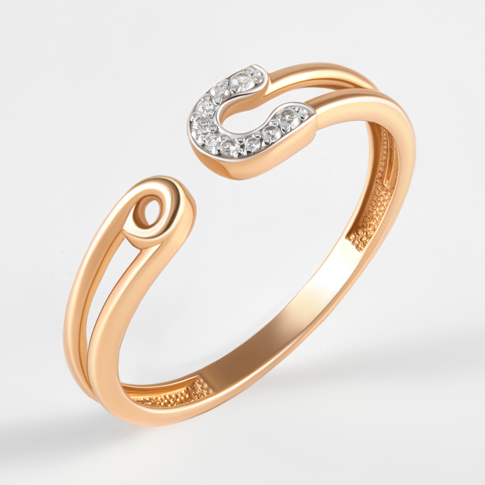 Золотое кольцо Efremof из красного золота 585 пробы ЮПК13213693