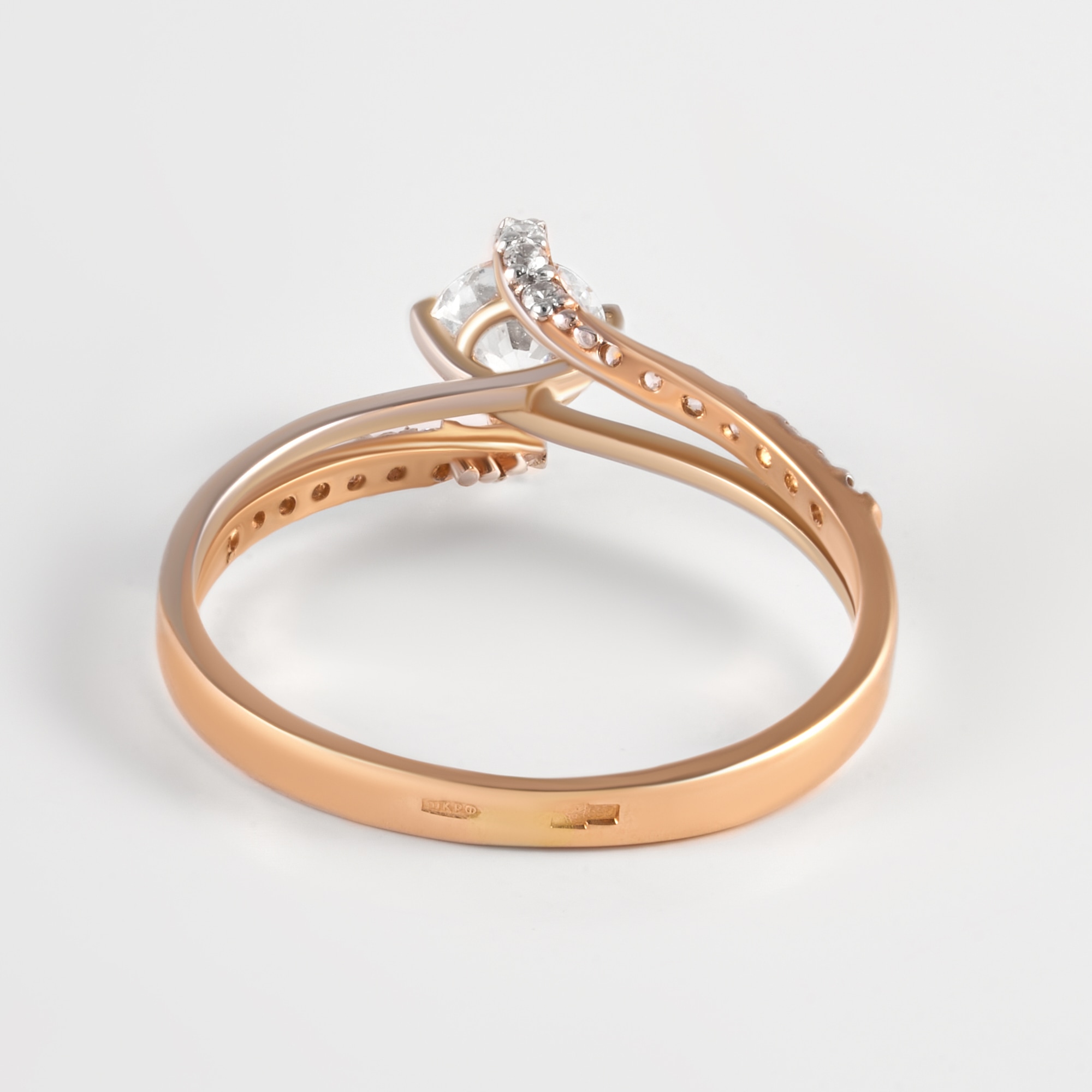 Золотое кольцо Золотая подкова из красного золота 585 пробы ЯВ822051