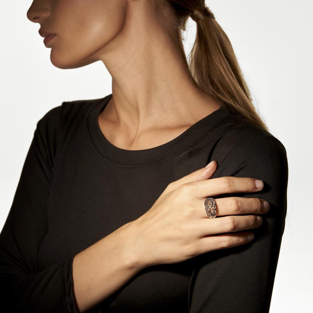 Золотое кольцо Вальтера из красного золота 585 пробы ВР44930