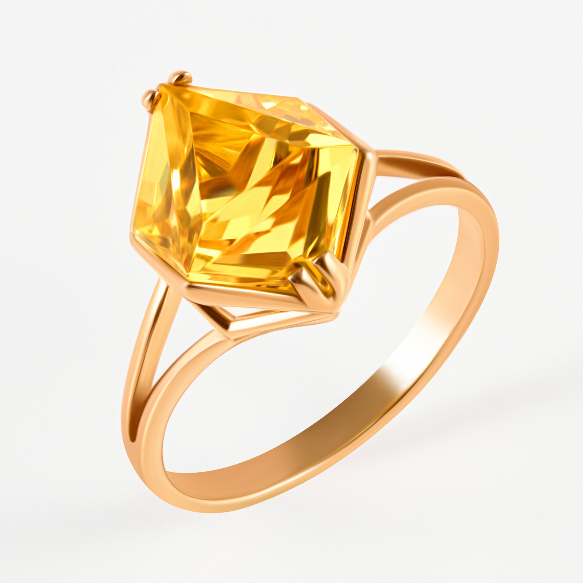 Золотое кольцо с султанитами гт