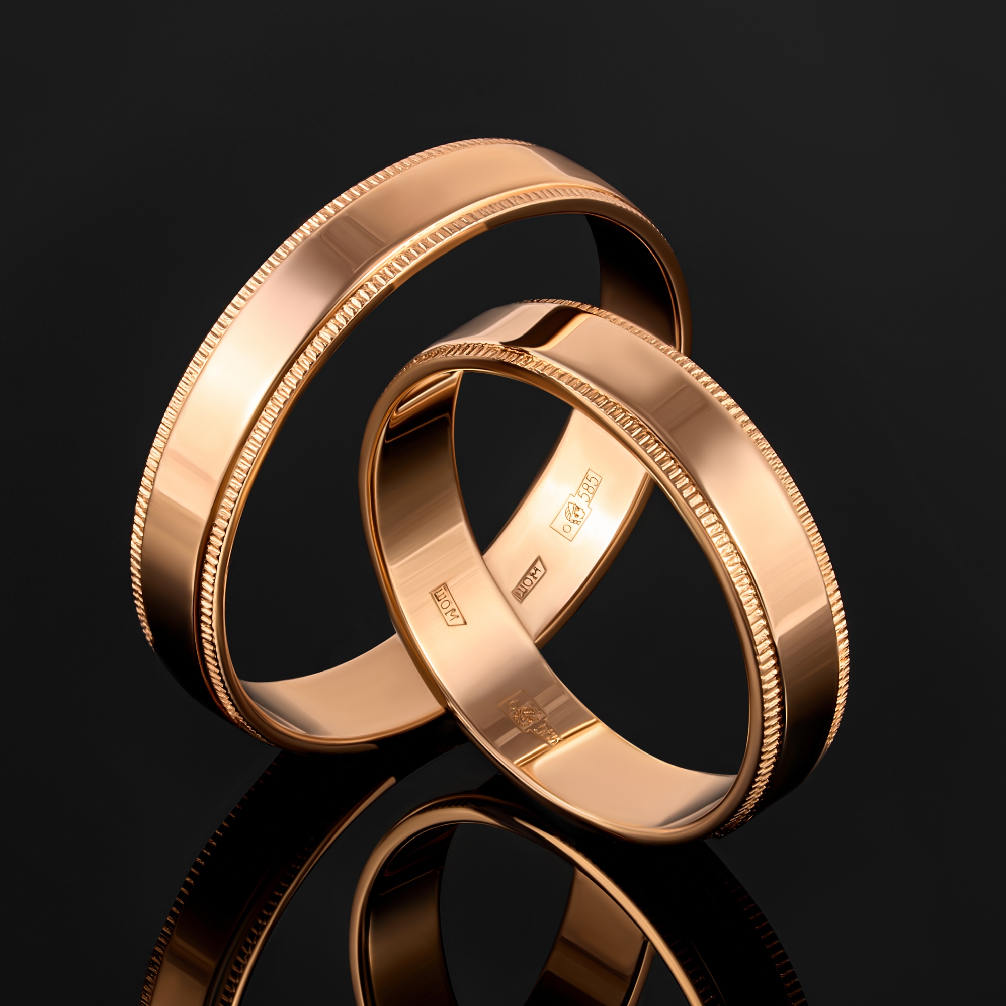 Золотое кольцо обручальное Светлов из красного золота 585 пробы К814-2118-11-00