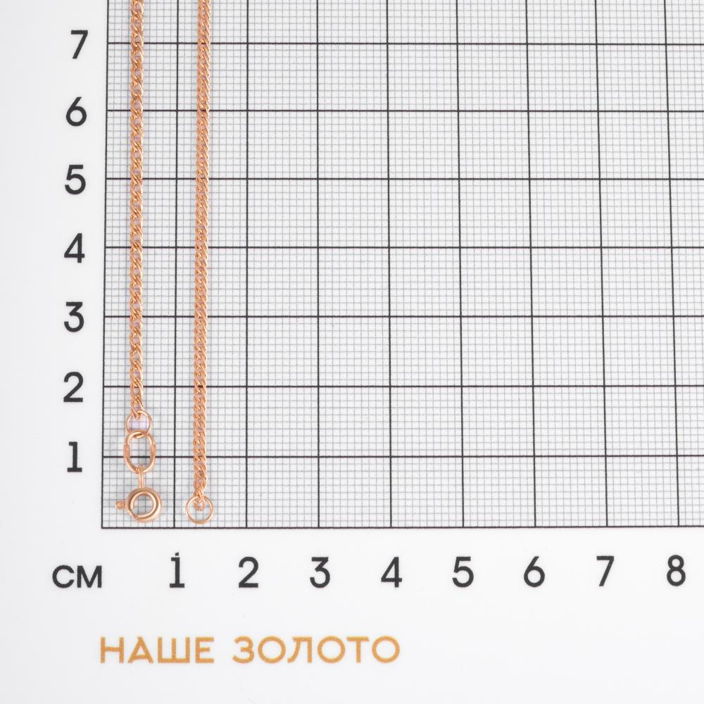 Золотая цепочка Топаз из красного золота 585 пробы ТЗЦРМ20512035, размеры от 40 до 55