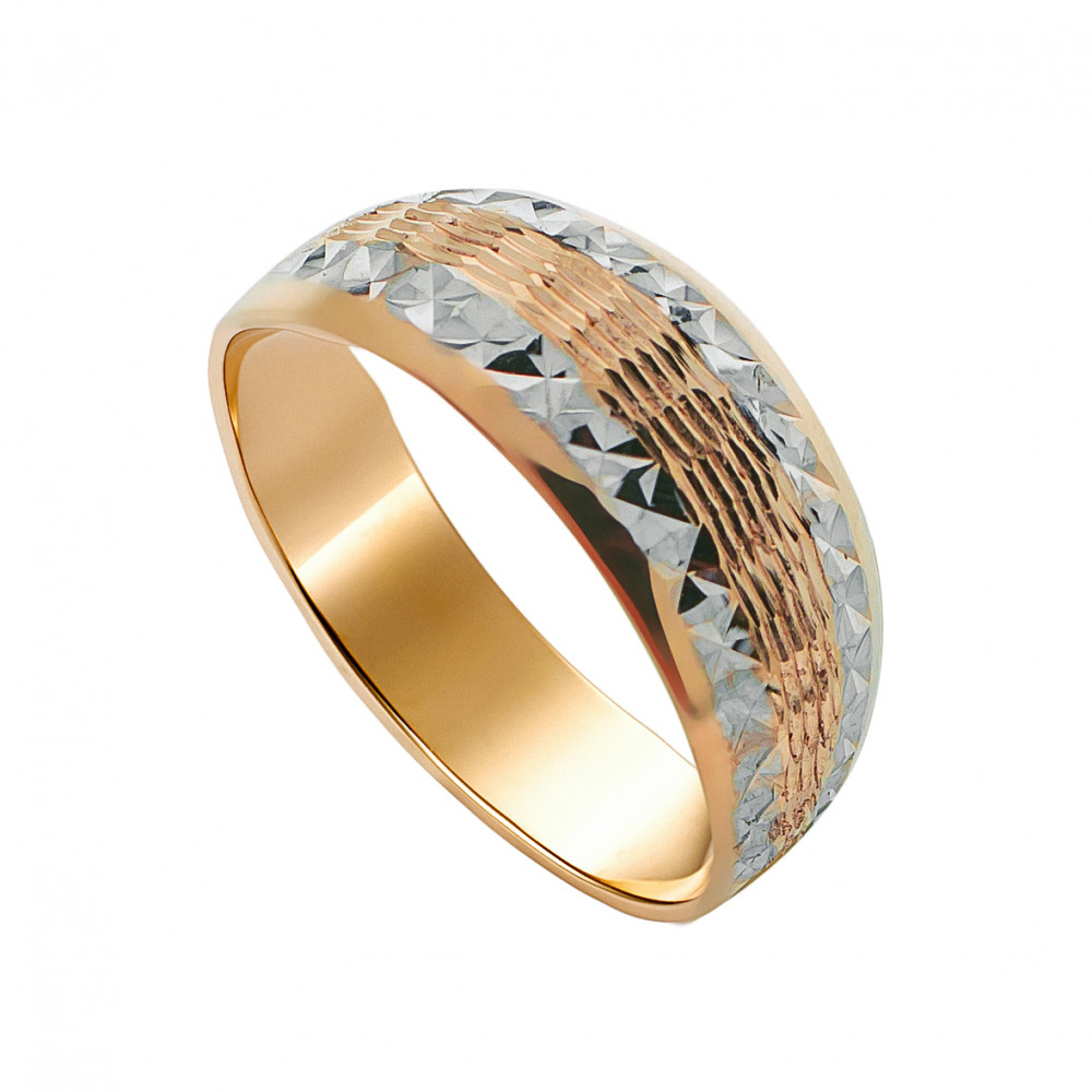 Золотое кольцо Магнат  из красного золота 585 пробы ПЗА012538, размеры от 16 до 21.5