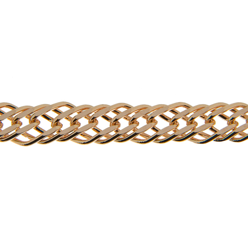 Золотая цепочка Саав из красного золота 585 пробы ХС1155050, размеры от 40 до 65