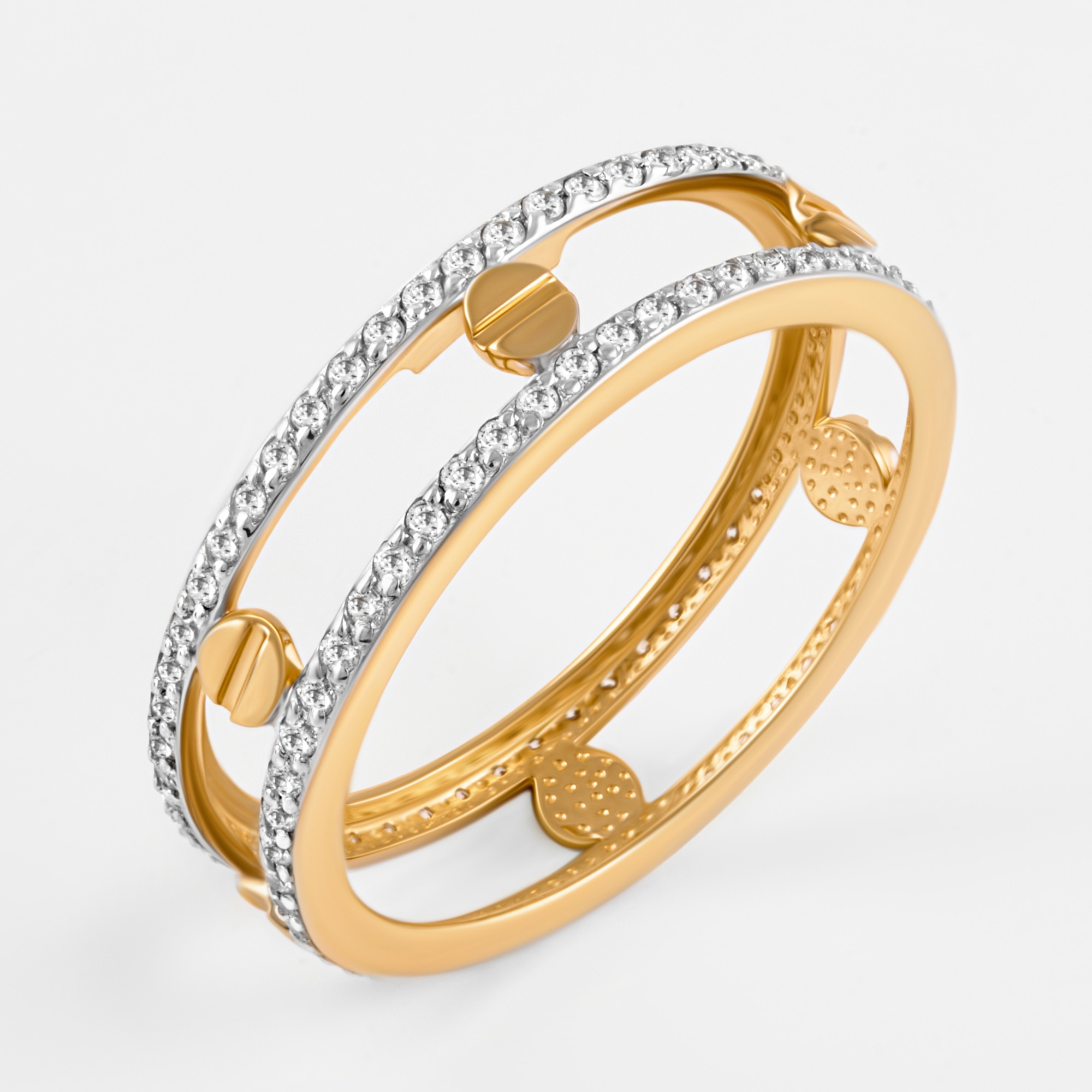 Золотое кольцо Liberty из красного золота 585 пробы РЫК4215Л