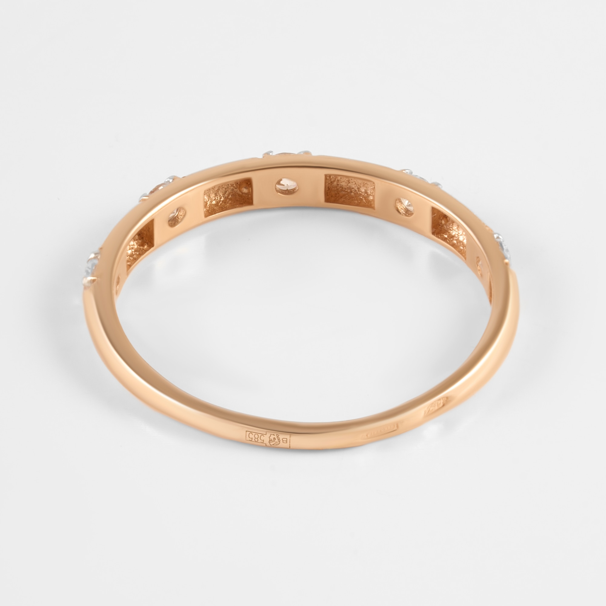 Золотое кольцо Liberty из красного золота 585 пробы РЫ1785941
