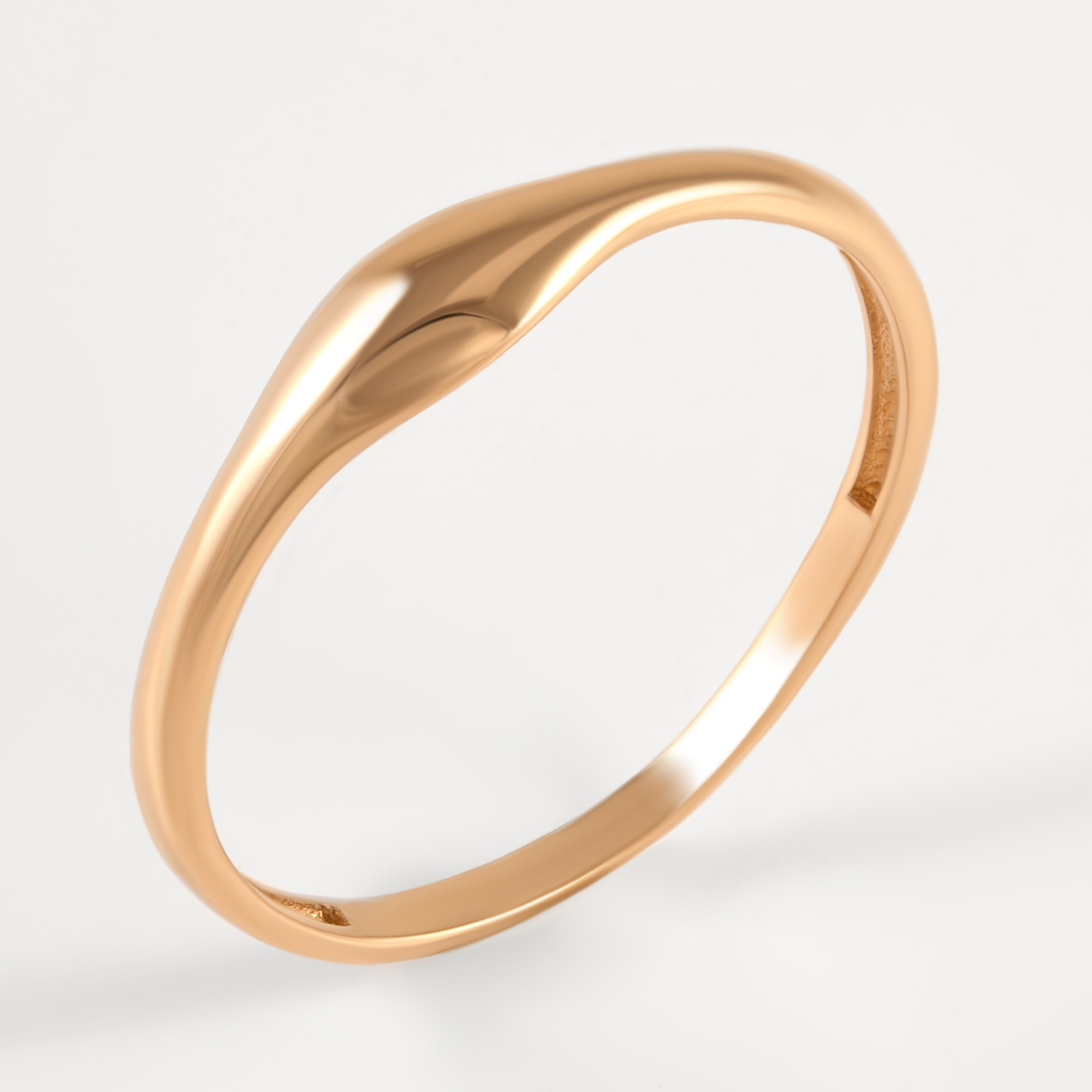 Золотое кольцо Liberty из красного золота 585 пробы РЫ1794499