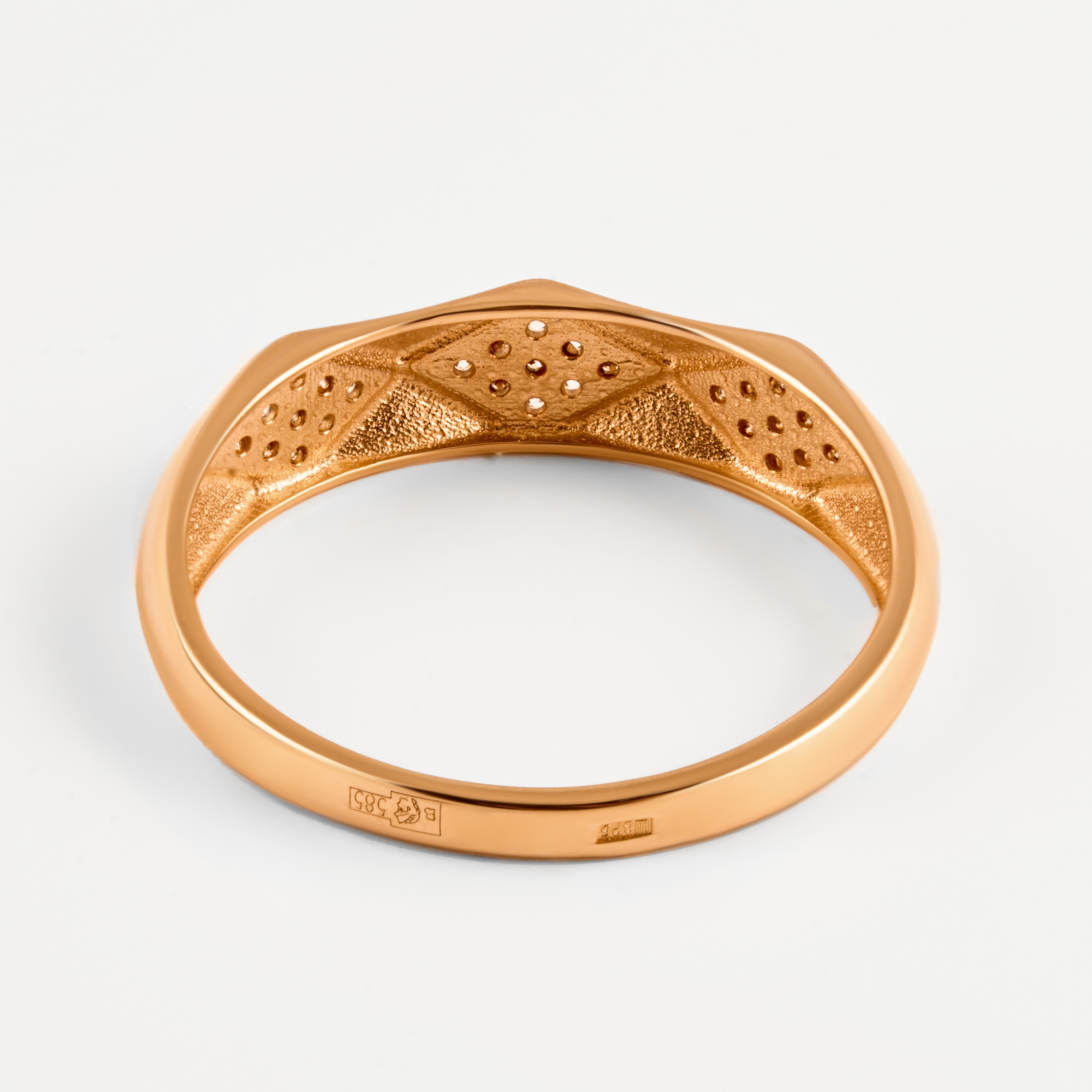 Золотое кольцо Liberty из красного золота 585 пробы РЫК4568