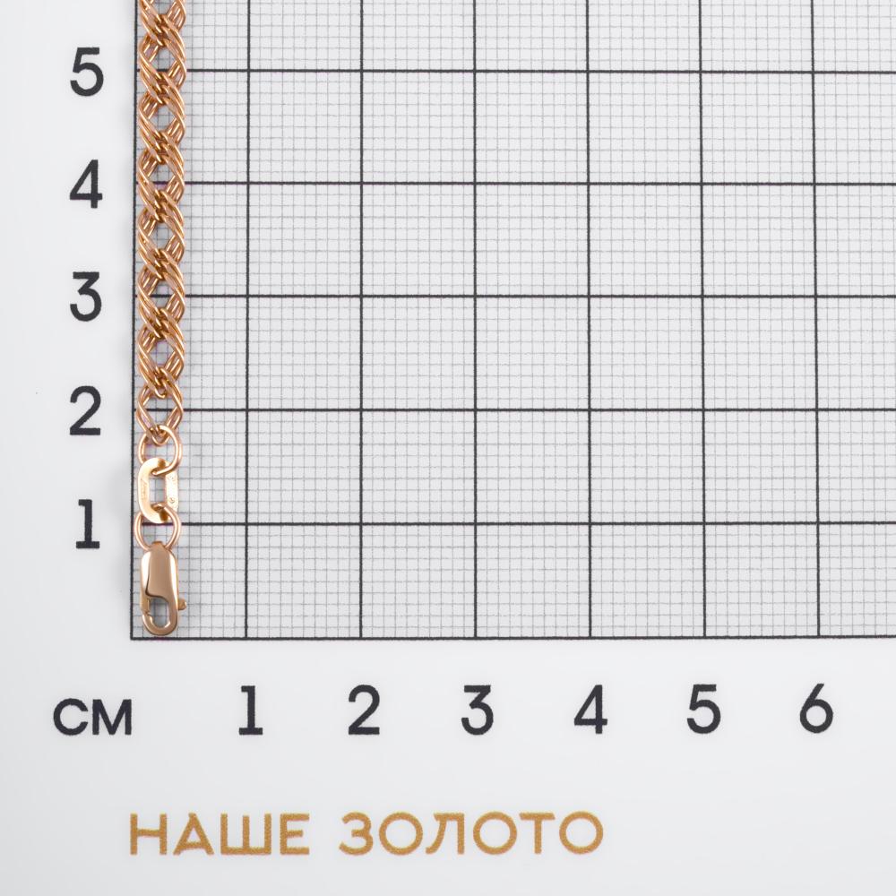 Золотой браслет Талант из красного золота 585 пробы ТБ42101005030204