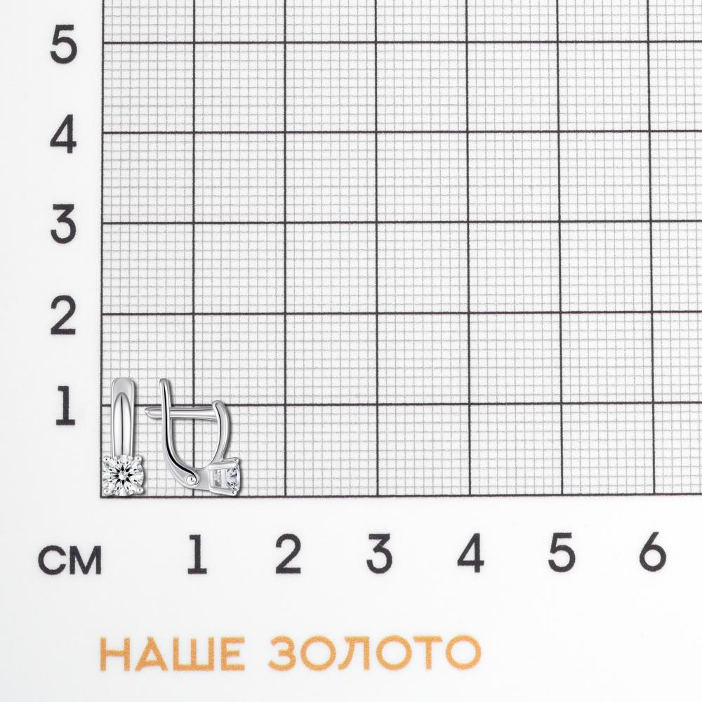 Серебряные серьги Вознесенский  со вставками (фианит) 6В11-1023