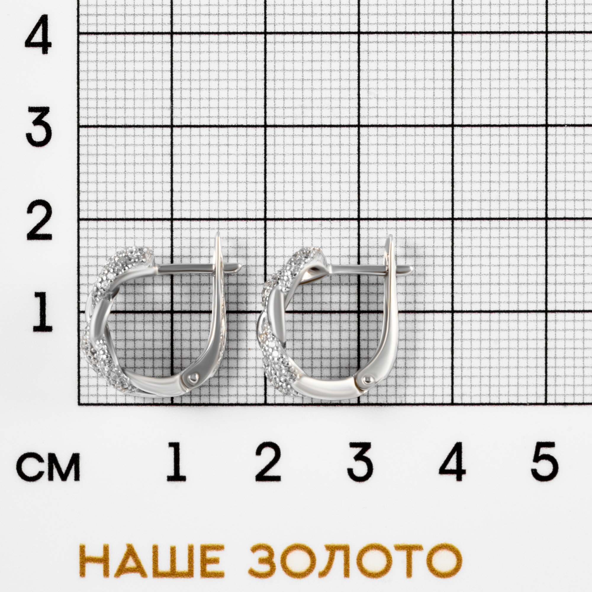 Серебряные серьги Вознесенский  со вставками (фианит) 6В11-0933