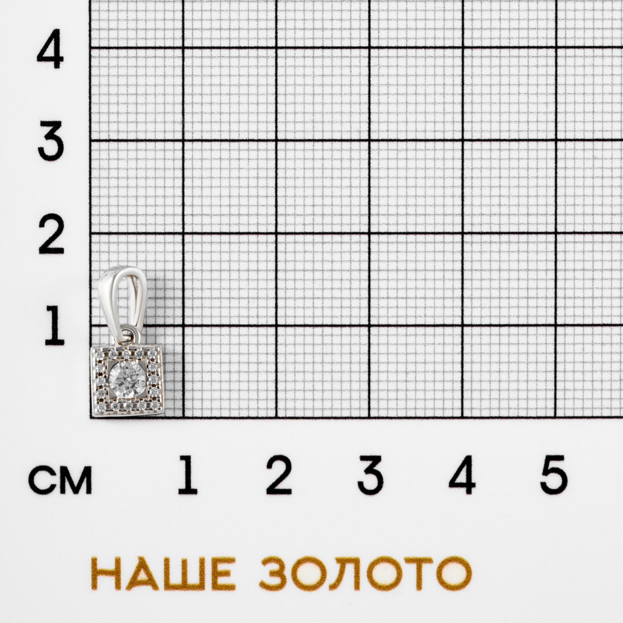 Серебряная подвеска Вознесенский  со вставками (фианит) 6В13-0254