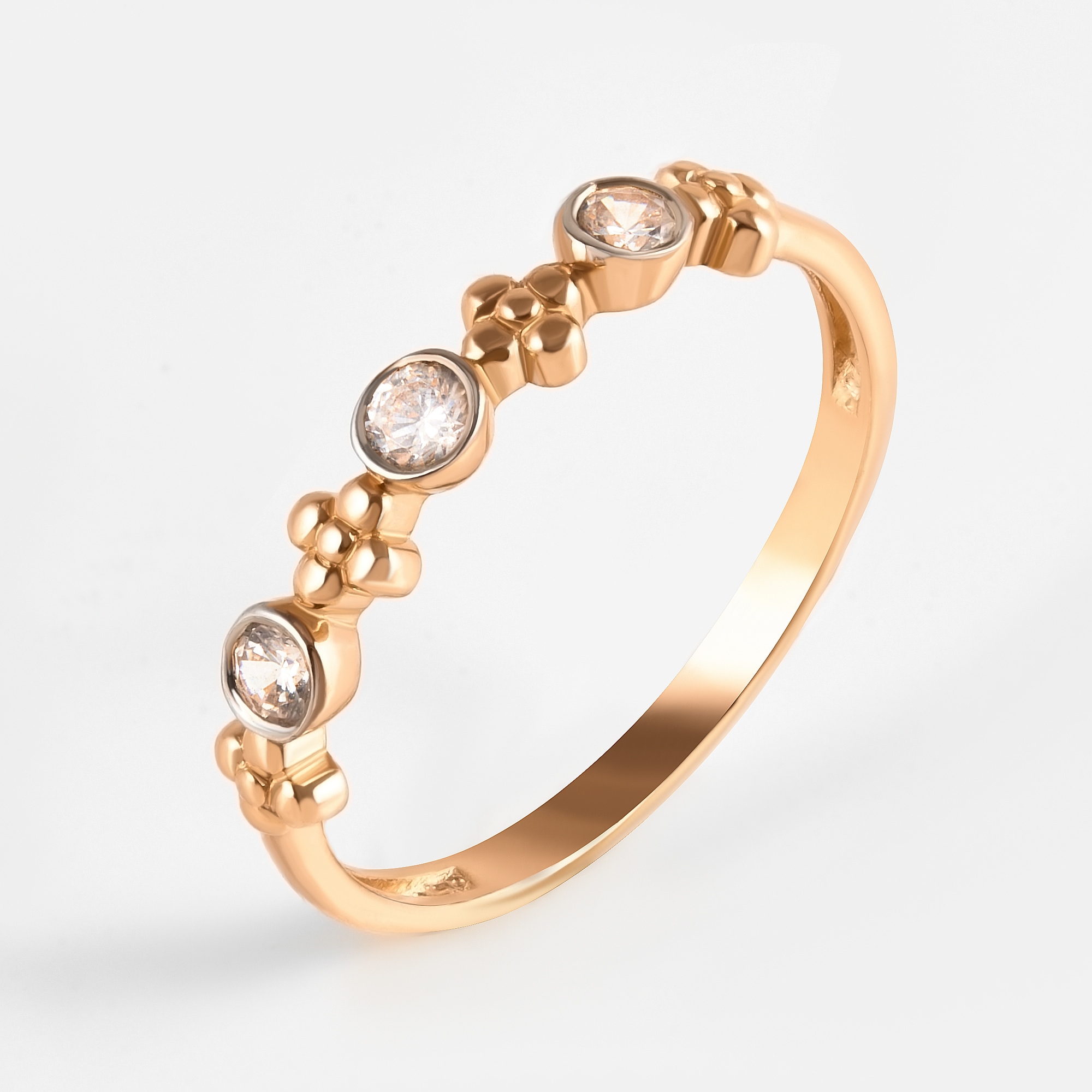 Золотое кольцо Талант из красного золота 585 пробы ТБ2002000119970