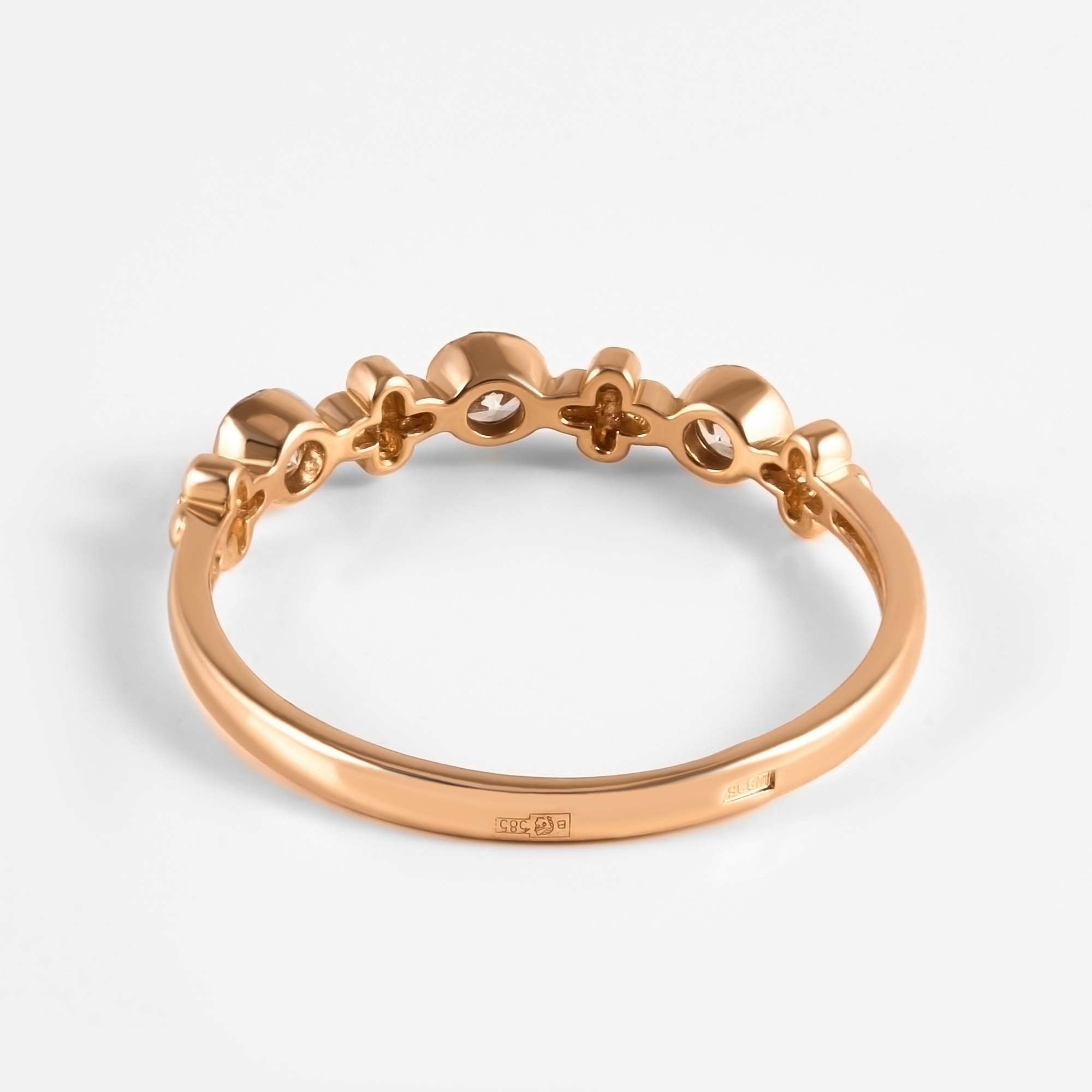 Золотое кольцо Талант из красного золота 585 пробы ТБ2002000119970