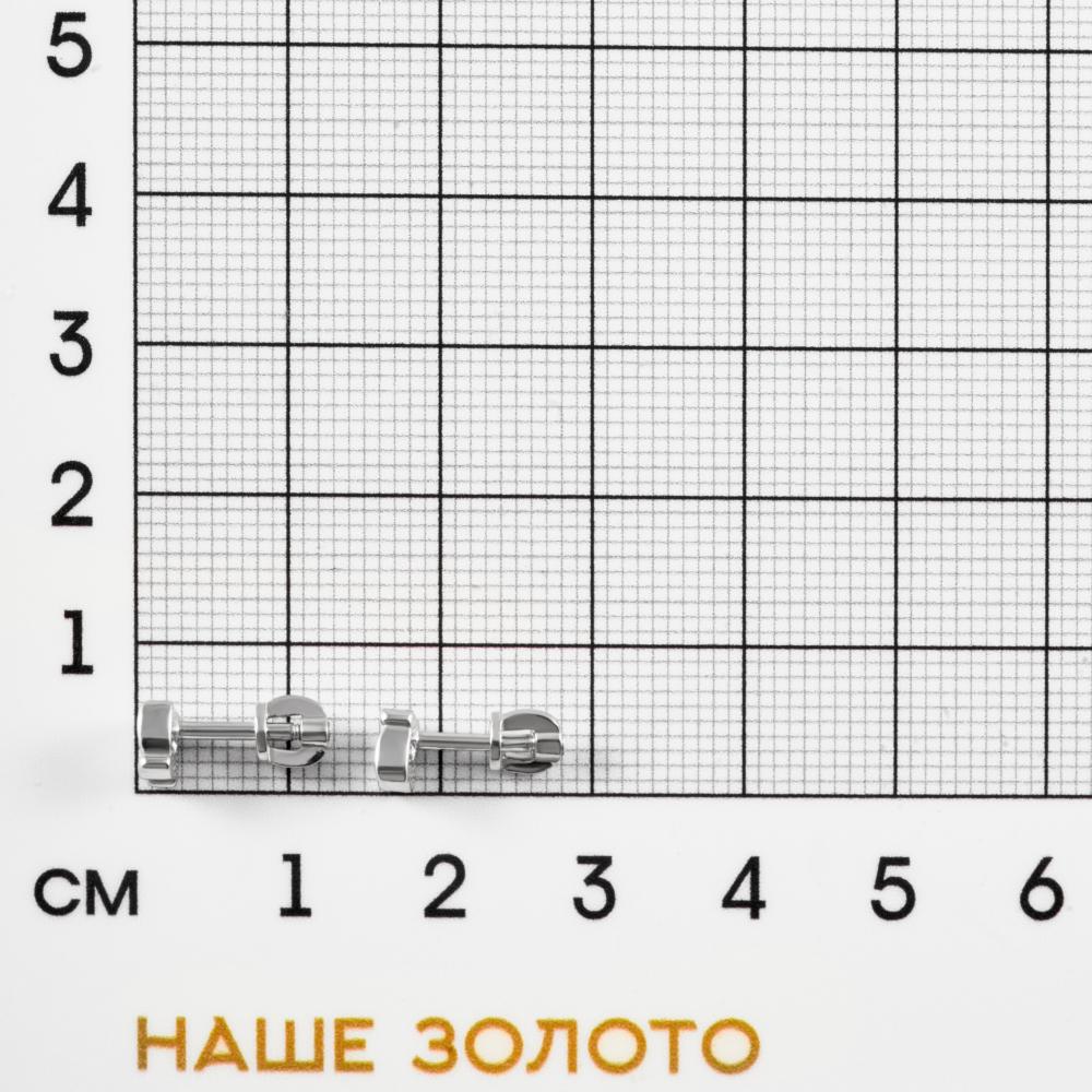 Серебряные серьги гвоздики Вознесенский  со вставками (фианит) 6В12-0928