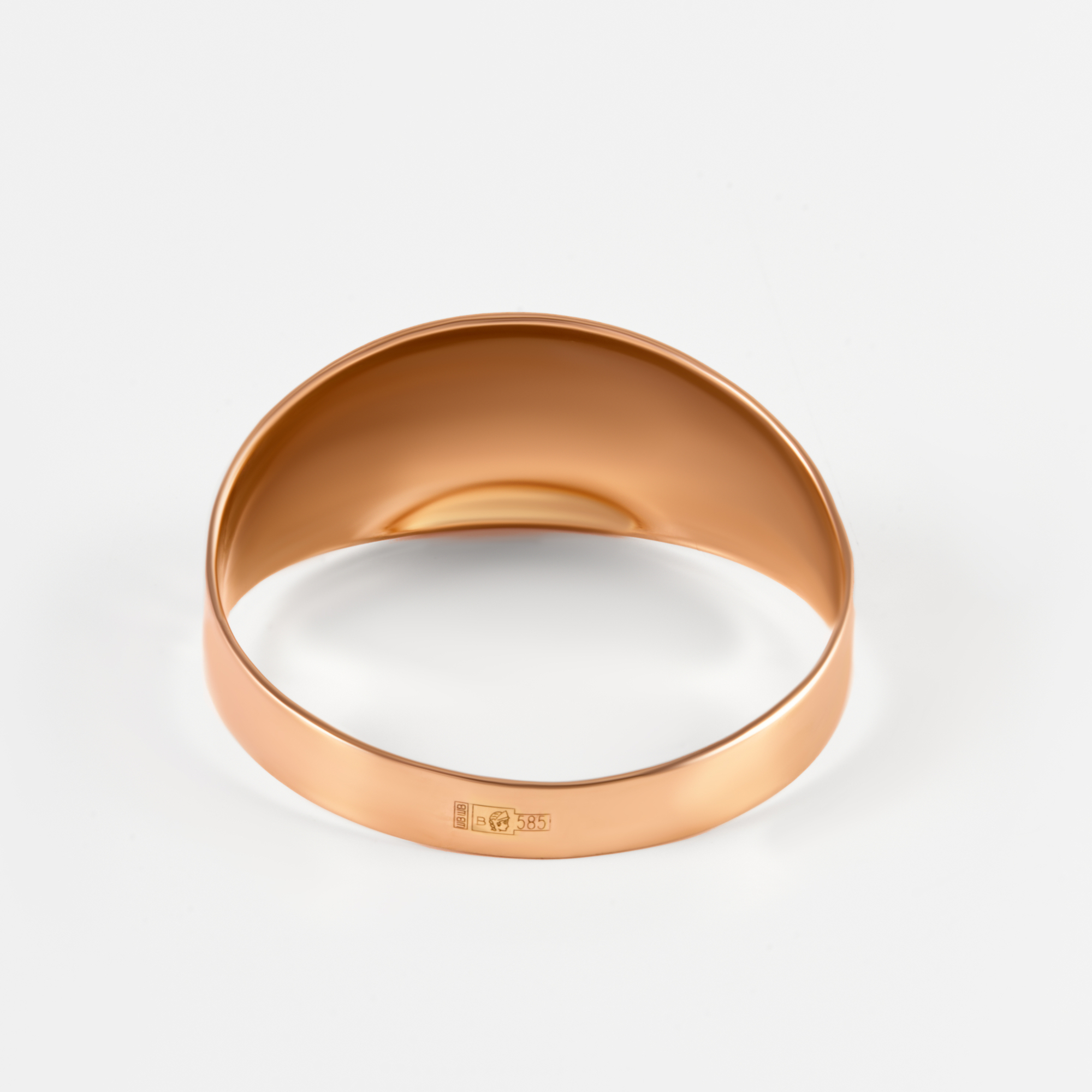 Золотое кольцо Лаурентия из красного золота 585 пробы Э7ТКЧ 3-2