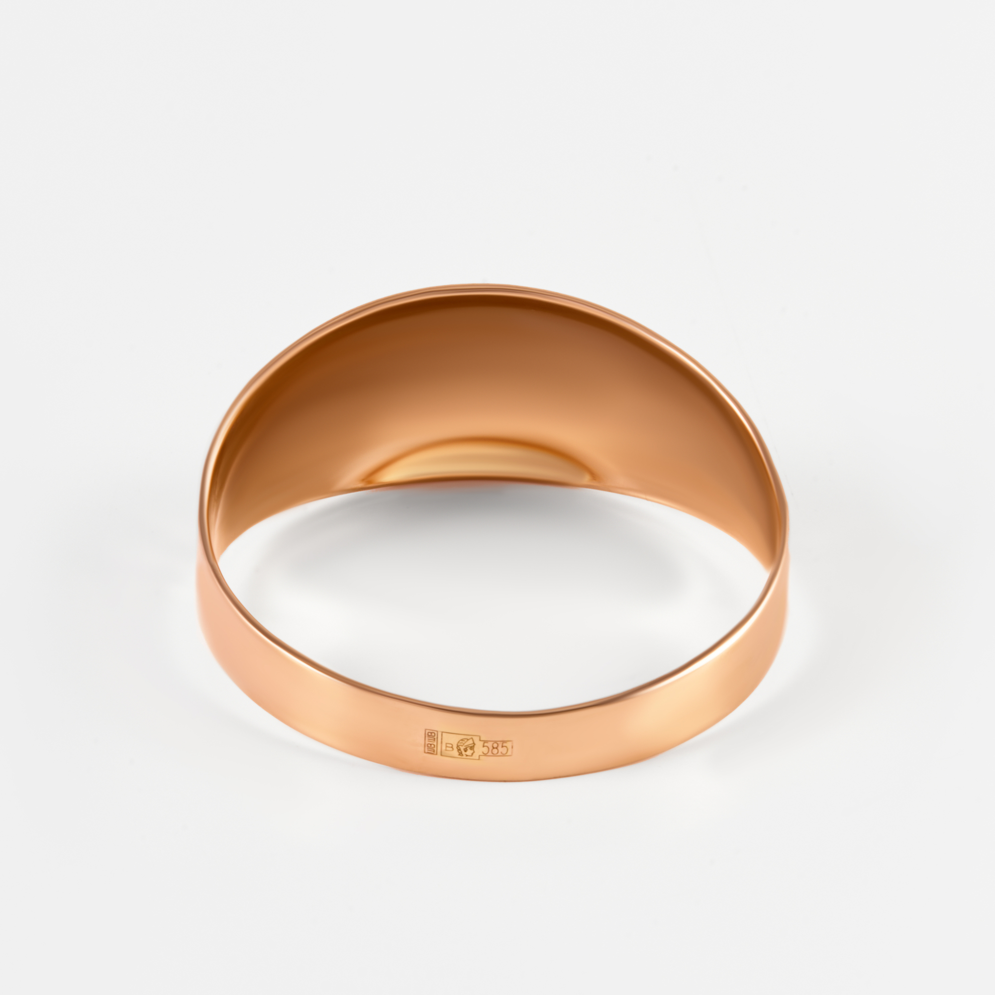 Золотое кольцо Лаурентия из красного золота 585 пробы Э7ТКЧ 3-4