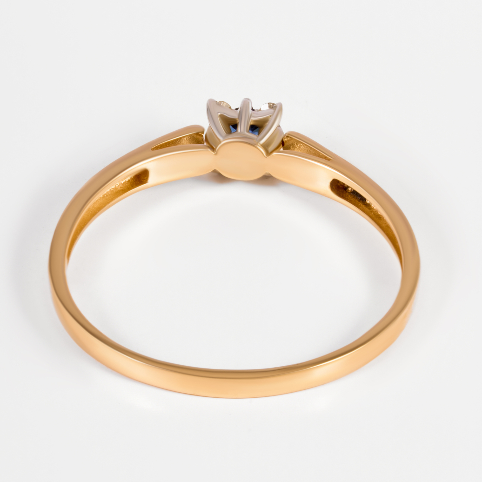 Золотое кольцо Бриллиант союз из красного золота 585 пробы ЫЗ542261061КСапГт
