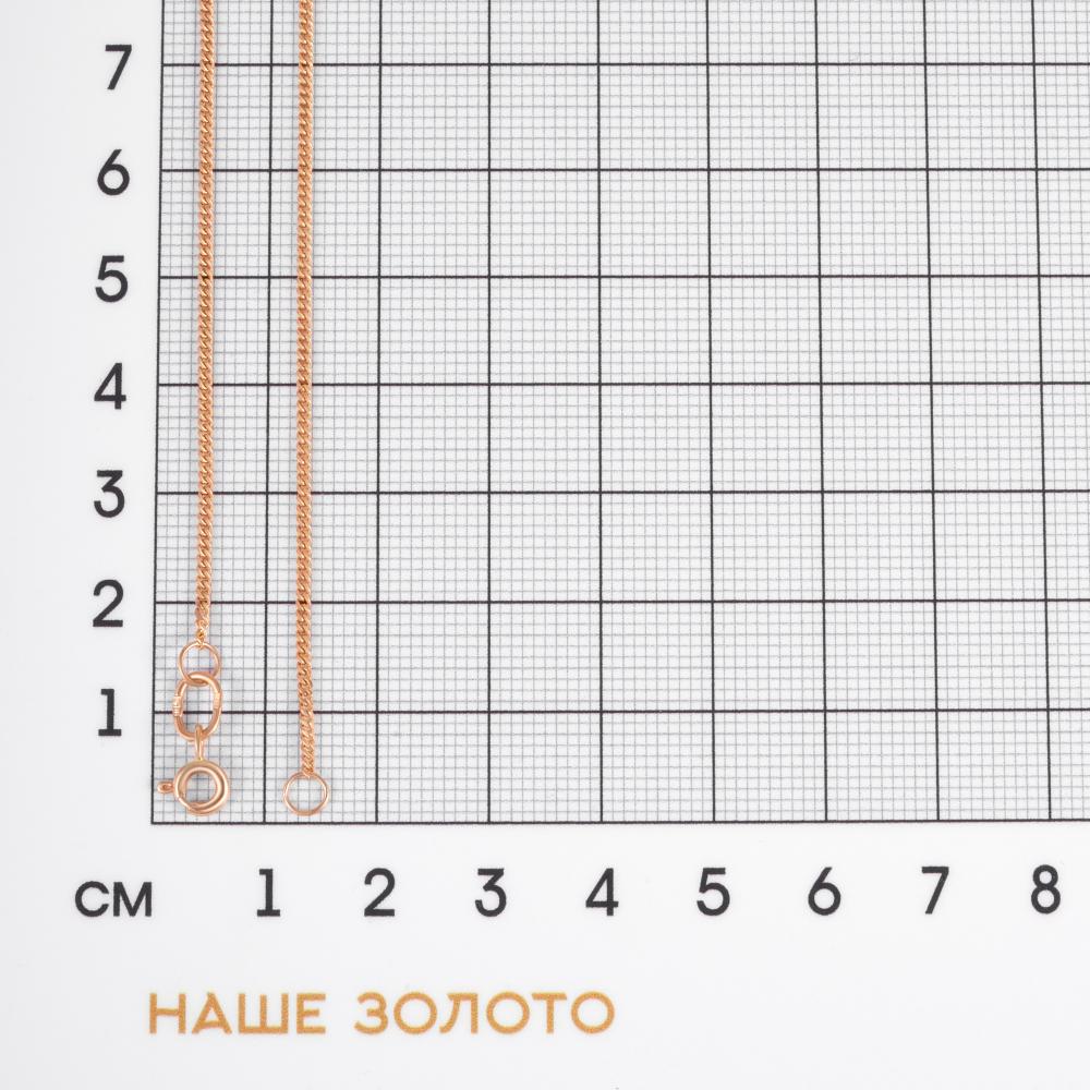 Золотая цепочка Топаз из красного золота 585 пробы ТЗЦПН10112040, размеры от 40 до 50